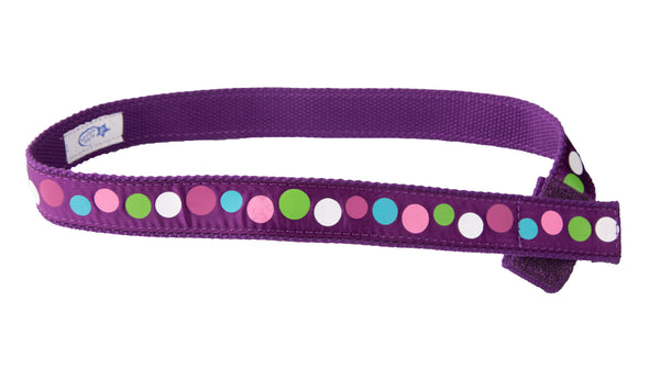 Purple Velcro Fabric Belt