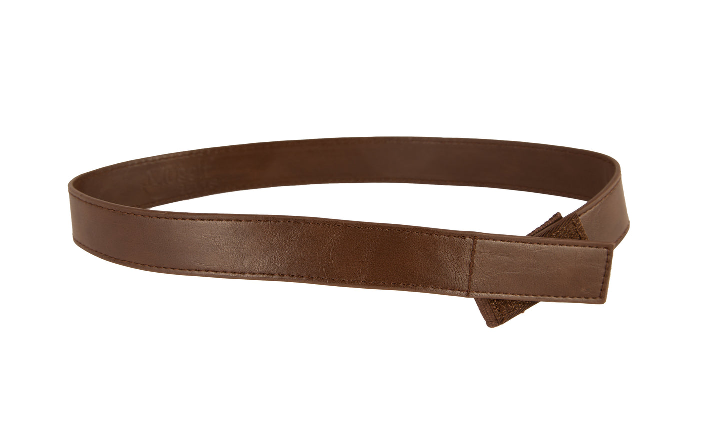 Leather - Black, Dark Brown, Light Brown Toddler/Girls/Boys Belt - Easy Fasten - Buckle Included