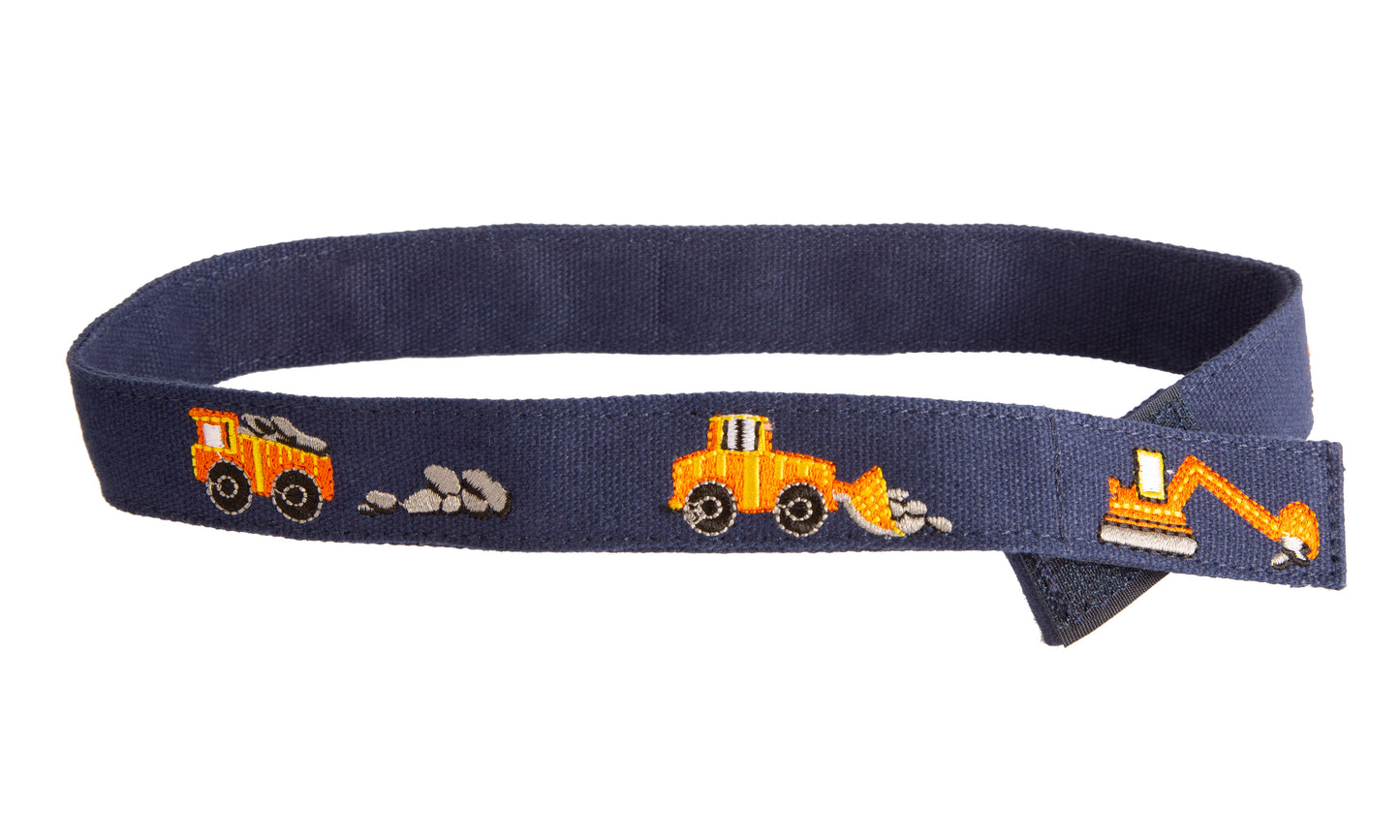 Orange Construction Toddler/Boys Belt - Easy Fasten - Buckle Included