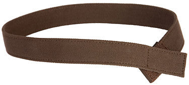 Solid Brown Canvas Toddler, Girls, or Boys Belt - Easy Fasten - Buckle Included