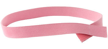 Solid Pink Canvas Toddler/Girls Belt - Easy Fasten - Buckle Included