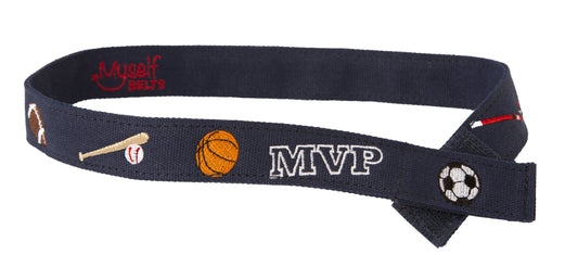 MVP Sports Toddler/Boys Belt - Easy Fasten - Buckle Included