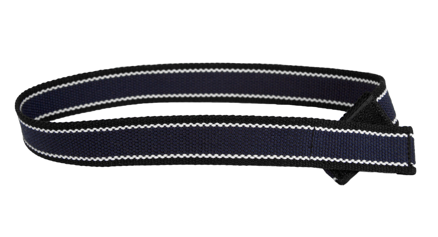 Navy/Black Webbing Toddler/Boys Belt - Easy Fasten - Buckle Included