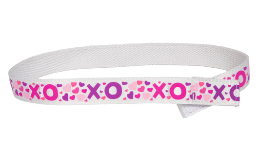 'Xo' Pink Toddler/Girls Belt - Easy Fasten - Buckle Included