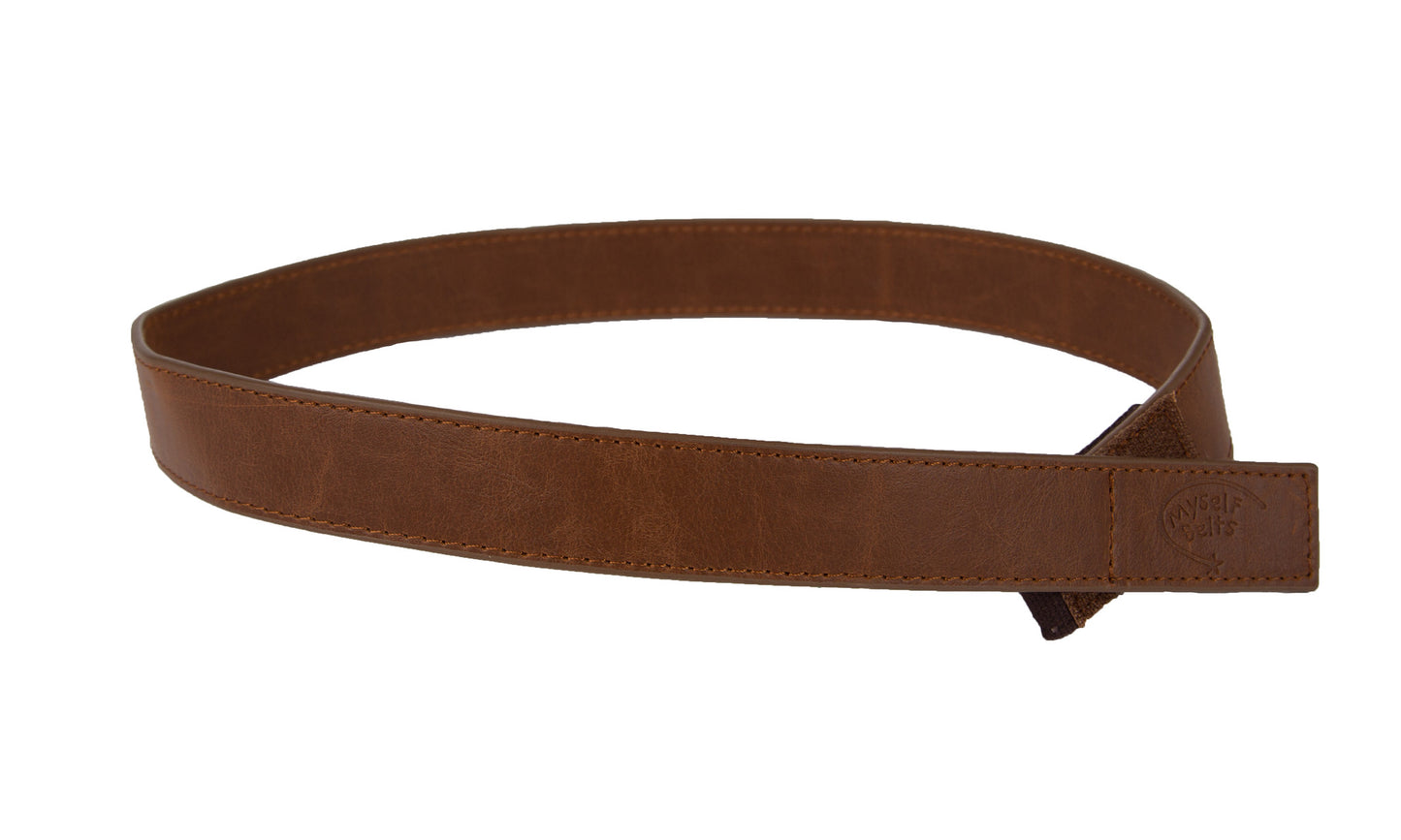 Leather - Black, Dark Brown, Light Brown Toddler/Girls/Boys Belt - Easy Fasten - Buckle Included