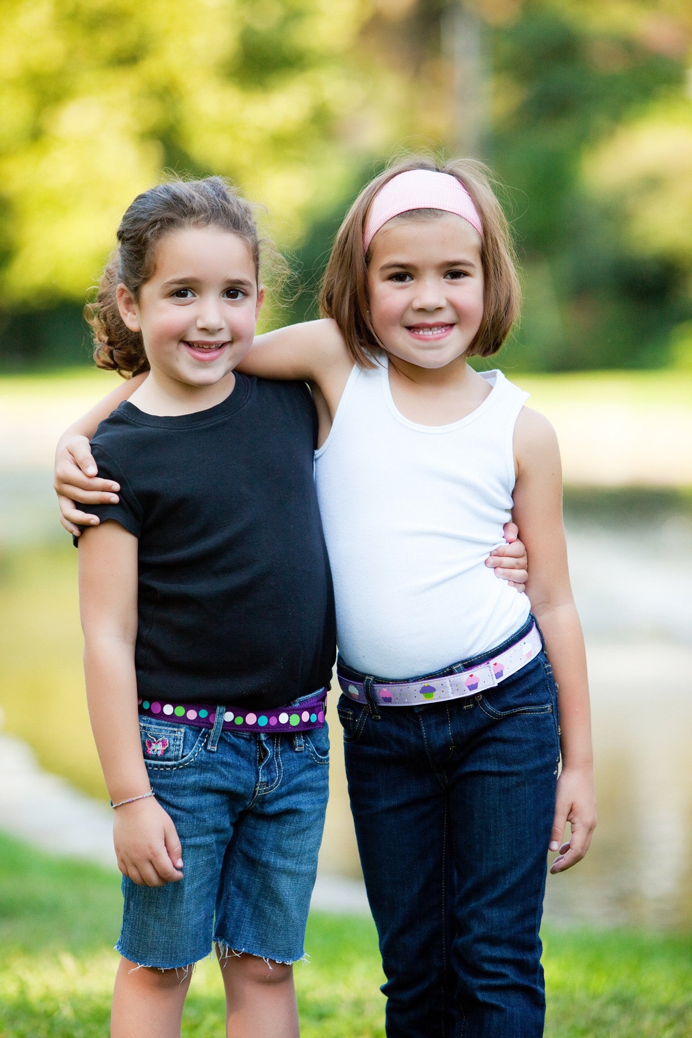 Purple Polka Dot Toddler/Girls Belt - Easy Fasten - Buckle Included