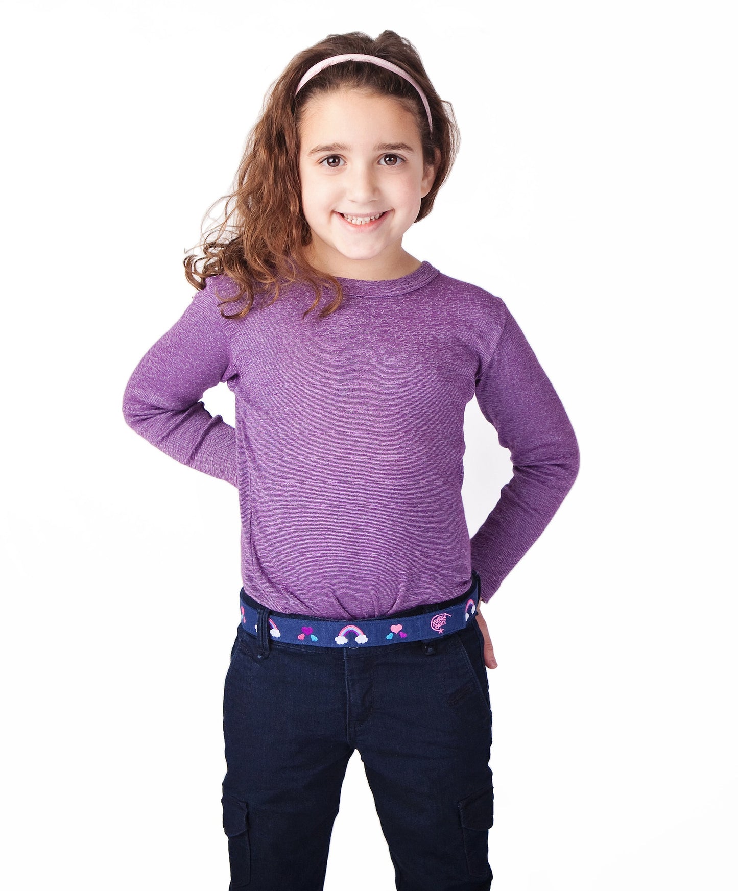 Rainbow Toddler/Girls Belt - Easy Fasten - Buckle Included